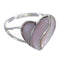 Sterling Silver And Pink Shell Heart Southwest Ring Size 5-3/4 WX67013